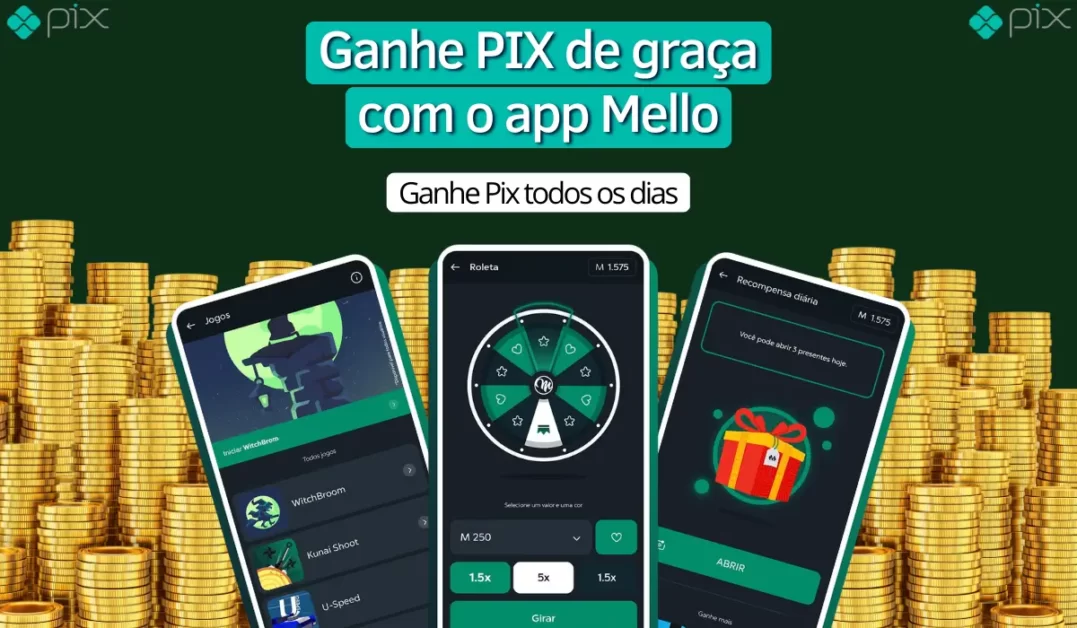 Earn free PIX instantly with the Mello Cenário Aberto app