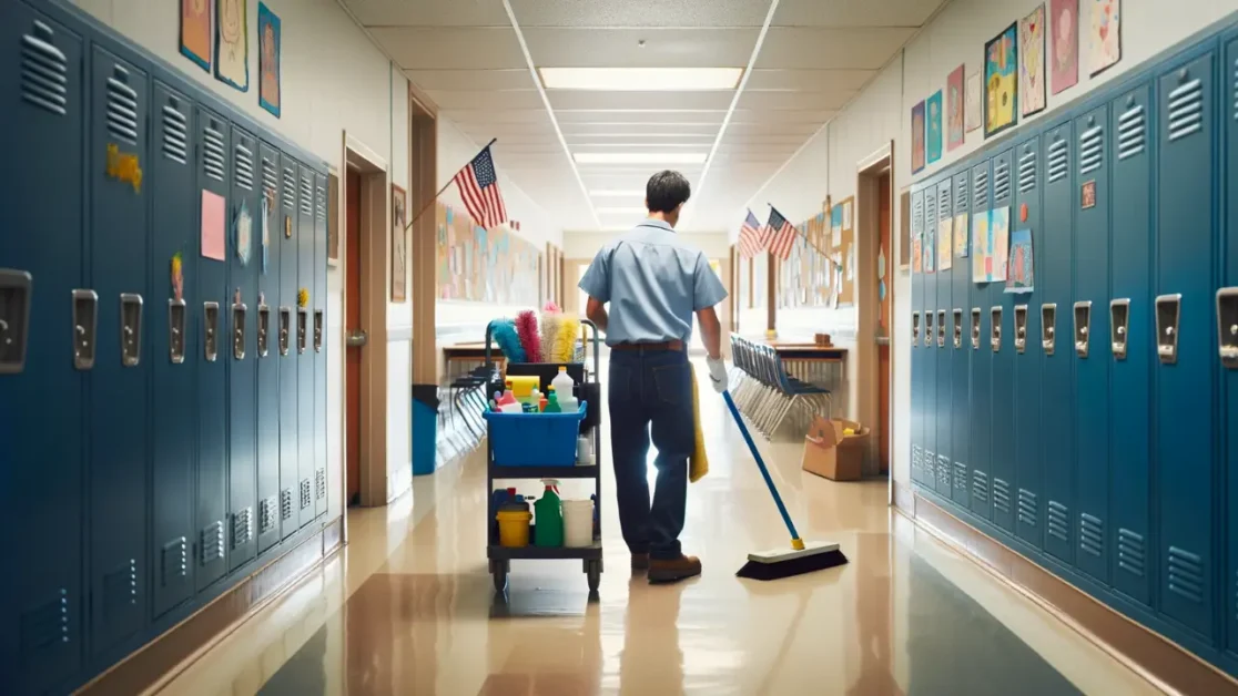 Vagas de Auxiliar de Limpeza em Escolas - Cenário Aberto