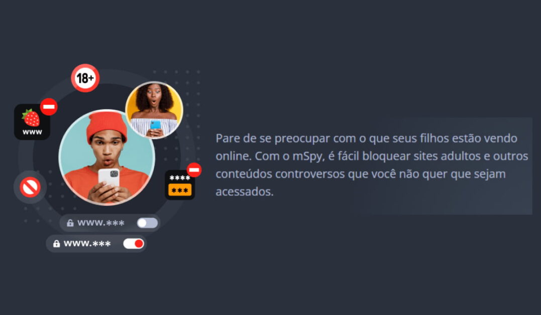 Bloqueador de Conteúdo para Maiores - Fonte: mspy.com