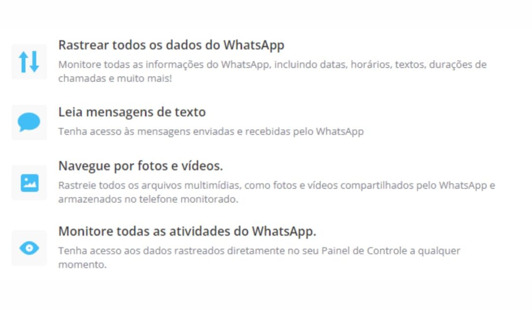 Funções para WhatsApp - Fonte: mspy.com