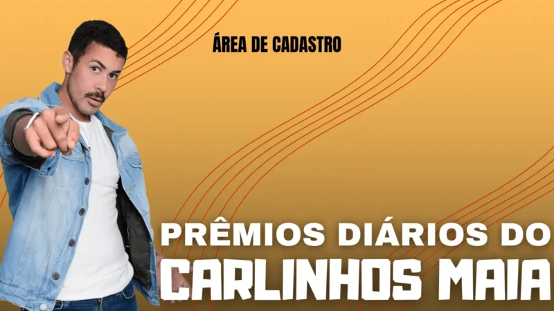 Prêmios Diários do Carlinhos - Cenário Aberto | Fonte: Canva